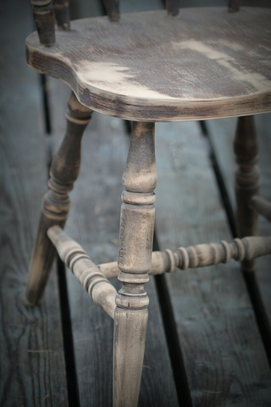 selective-focus of brown wooden chairs